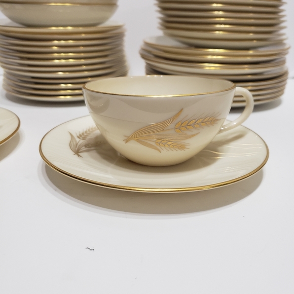 Vintage LENOX Wheat China with Gold Trim - Picture 6 of 16